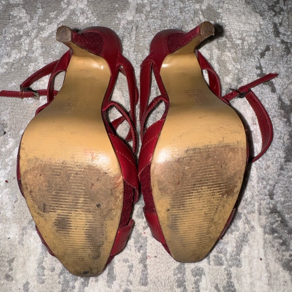 Andrea- Red Strappy heels - Picture 8 of 10